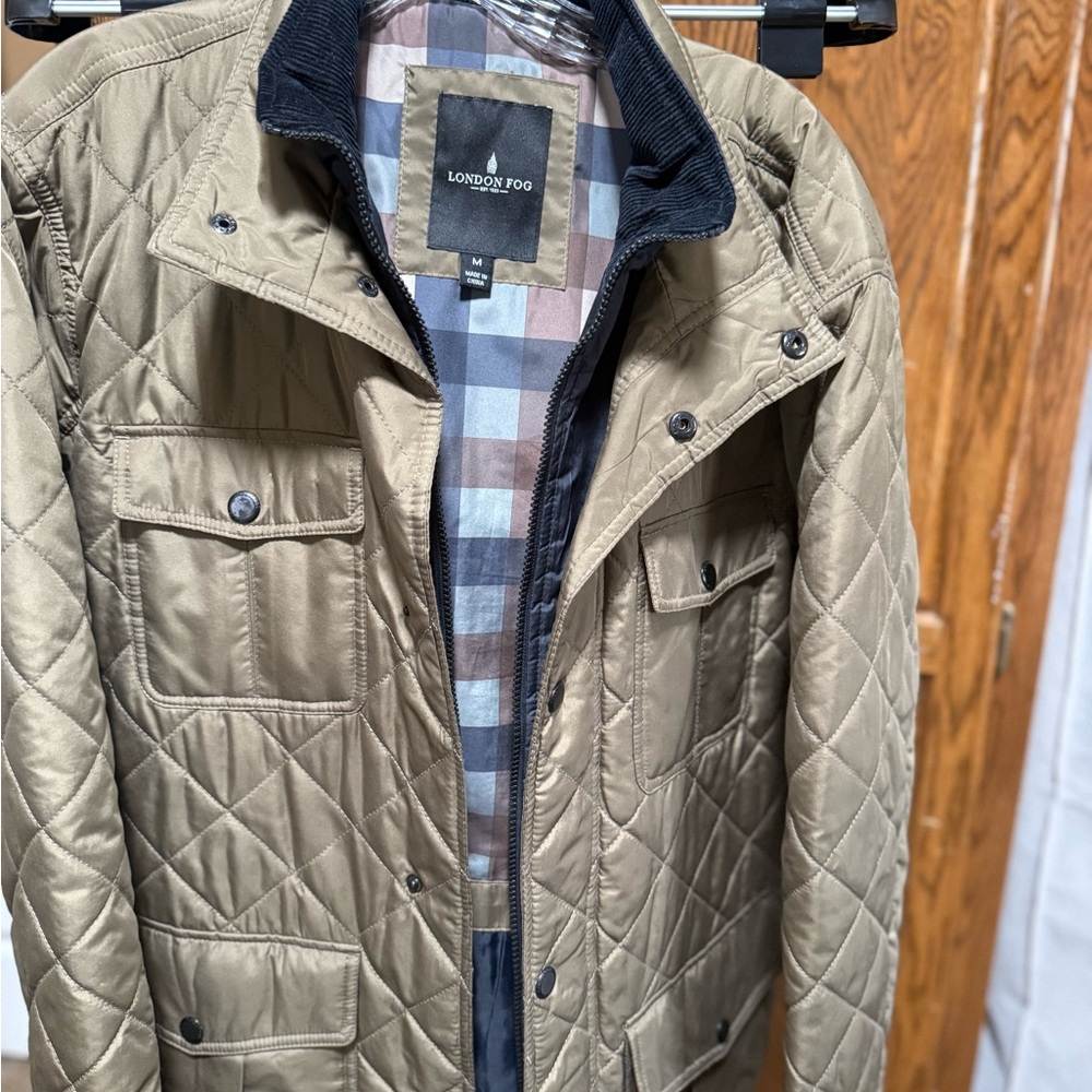 London Fog Men's Quilted Khaki Jacket